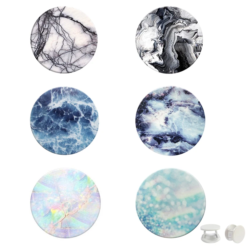 

Marbling Pop-up попсоке finger holder stylish pattern smartphone holder finger grip holder pocket socket air bag phones holder